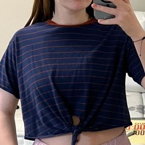 Forever 21 front tie shirt